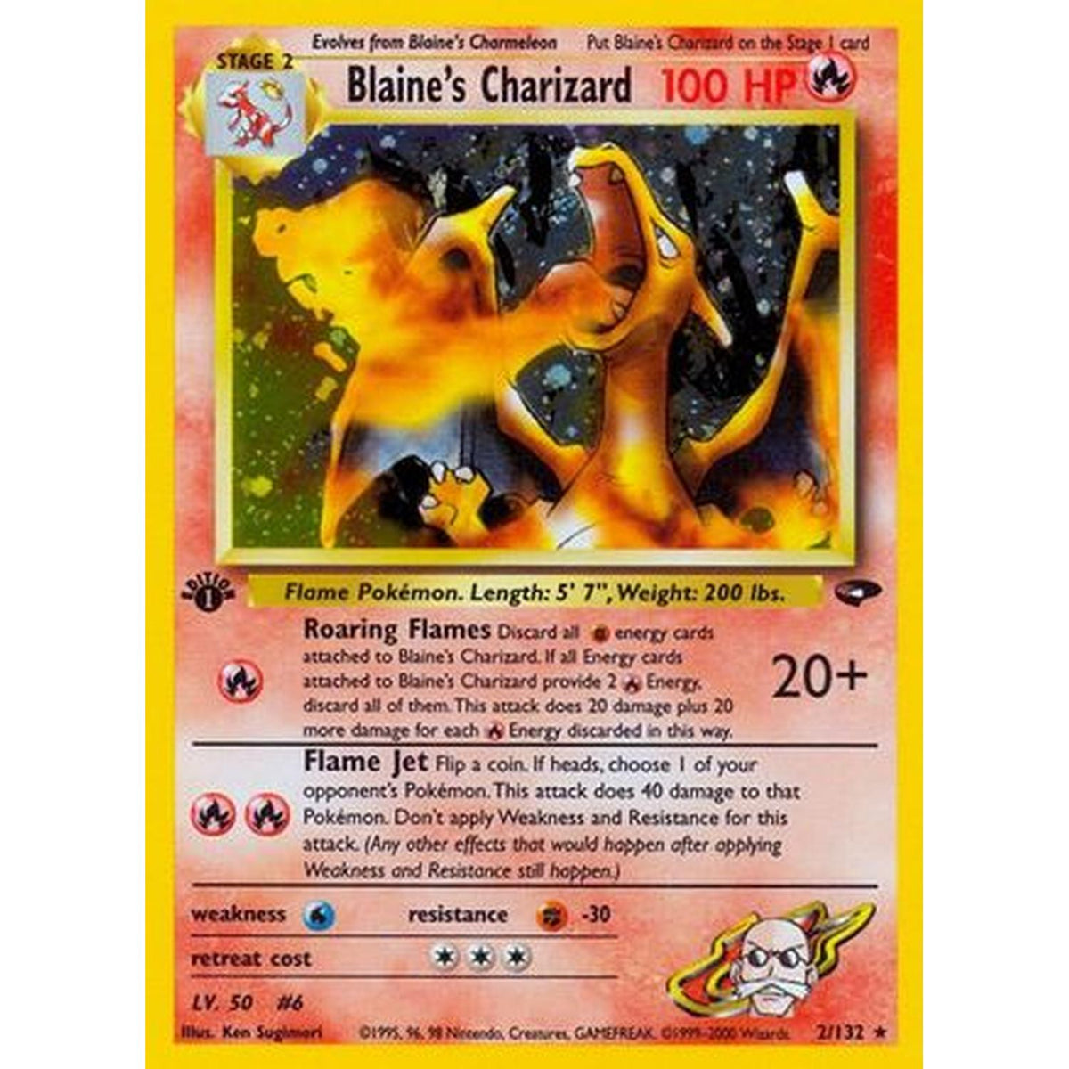 Blaine's Charizard/132 [Gym Challenge] - 1St Edition Holofoil