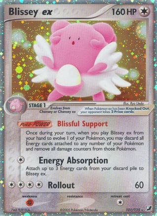 Blissey Ex (101/115) - Unseen Forces Holofoil
