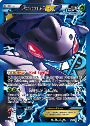 Genesect Ex (Team Plasma) (Full Art) (97/101) - Plasma Blast Holofoil