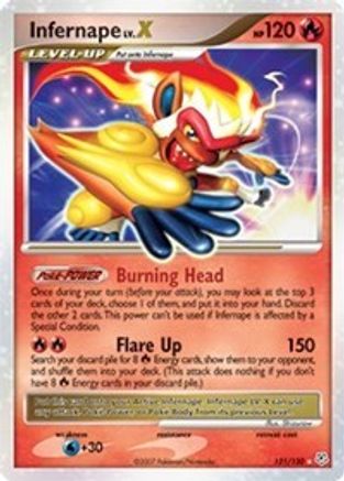 Infernape Lv.X (121/130) - Diamond And Pearl Holofoil