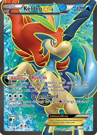 Keldeo Ex (Full Art) (142/149) - Boundaries Crossed Holofoil