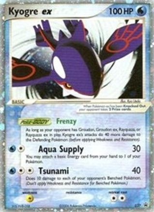 Kyogre Ex (Ex Collector's Tins) (37/40) - Nintendo Promos Holofoil