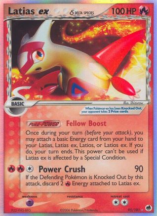 Latias Ex (Delta Species) (95/101) - Dragon Frontiers Holofoil