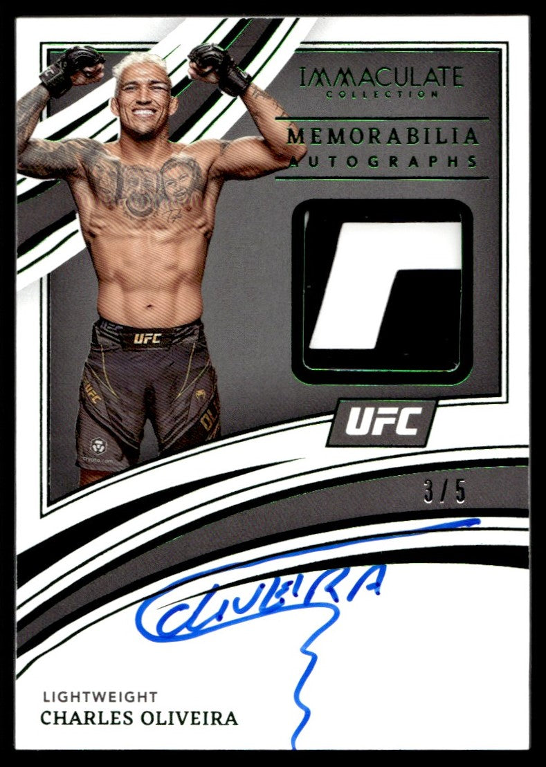 2022 Panini Immaculate Collection Ma-Cov Charles Oliveira Memorabilia Autographs /5