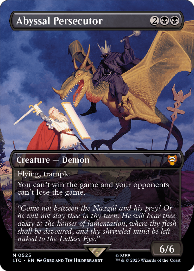 Abyssal Persecutor (Borderless) - Commander: The Lord Of The Rings: Tales Of Middle-Earth (Ltc)