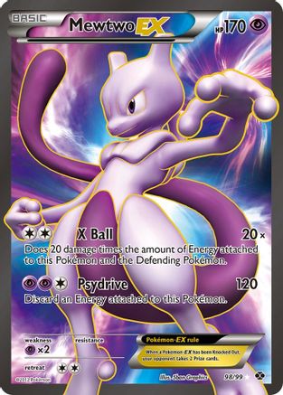 Mewtwo Ex (Full Art) (98/99) - Next Destinies Holofoil