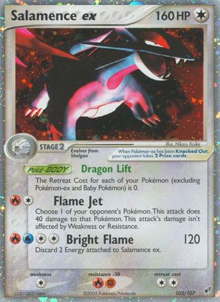 Salamence Ex (103/107) - Deoxys Holofoil