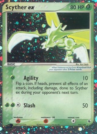 Scyther Ex (102/109) - Ruby And Sapphire Holofoil
