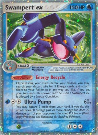 Swampert Ex (98/100) - Crystal Guardians Holofoil