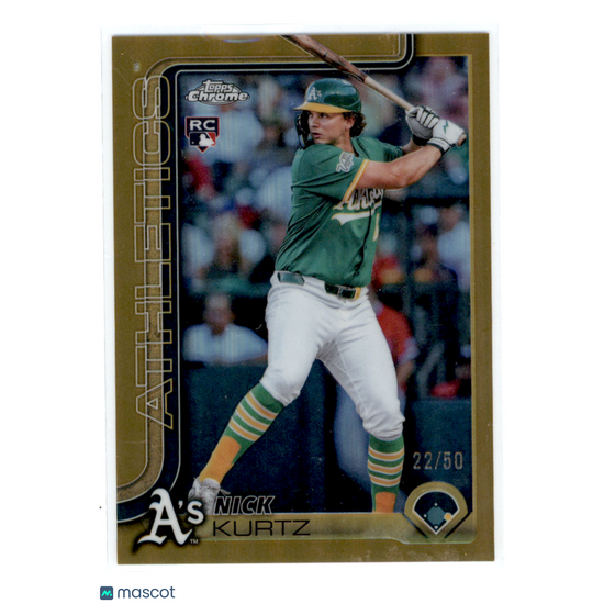 2025 Topps Chrome Nick Kurtz #Usc178 Gold Refractor