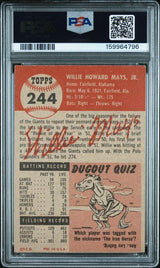1953 TOPPS #244 WILLIE MAYS PSA 2