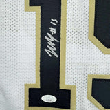 Framed Autographed/Signed Zach Edey 35x39 Purdue White College Basketball Jersey JSA COA
