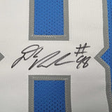 Framed Autographed/Signed D.J. DJ Reader 35x39 Detroit Blue Football Jersey Beckett BAS COA