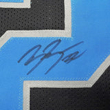 Framed Autographed/Signed Brian Branch 35x39 Detroit Black Football Jersey Beckett BAS COA
