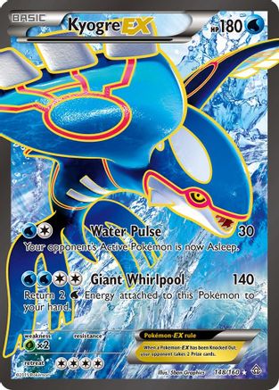 Kyogre Ex (Full Art) (148/160) - Xy Primal Clash Holofoil