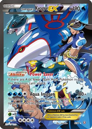 Team Aqua's Kyogre Ex (6/34) - Double Crisis Holofoil