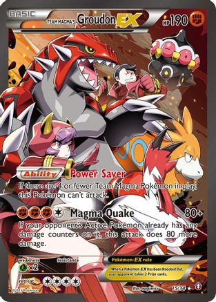 Team Magma's Groudon Ex (15/34) - Double Crisis Holofoil