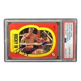 Dolph Lundgren Signed Ivan Drago 1985 Topps #6 Sticker Card PSA/DNA Gem MT 10