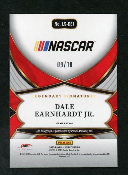 2023 Panini Select Ls-Dej Dale Earnhardt Jr. Legendary Signatures Prizm /10 Vg Auto