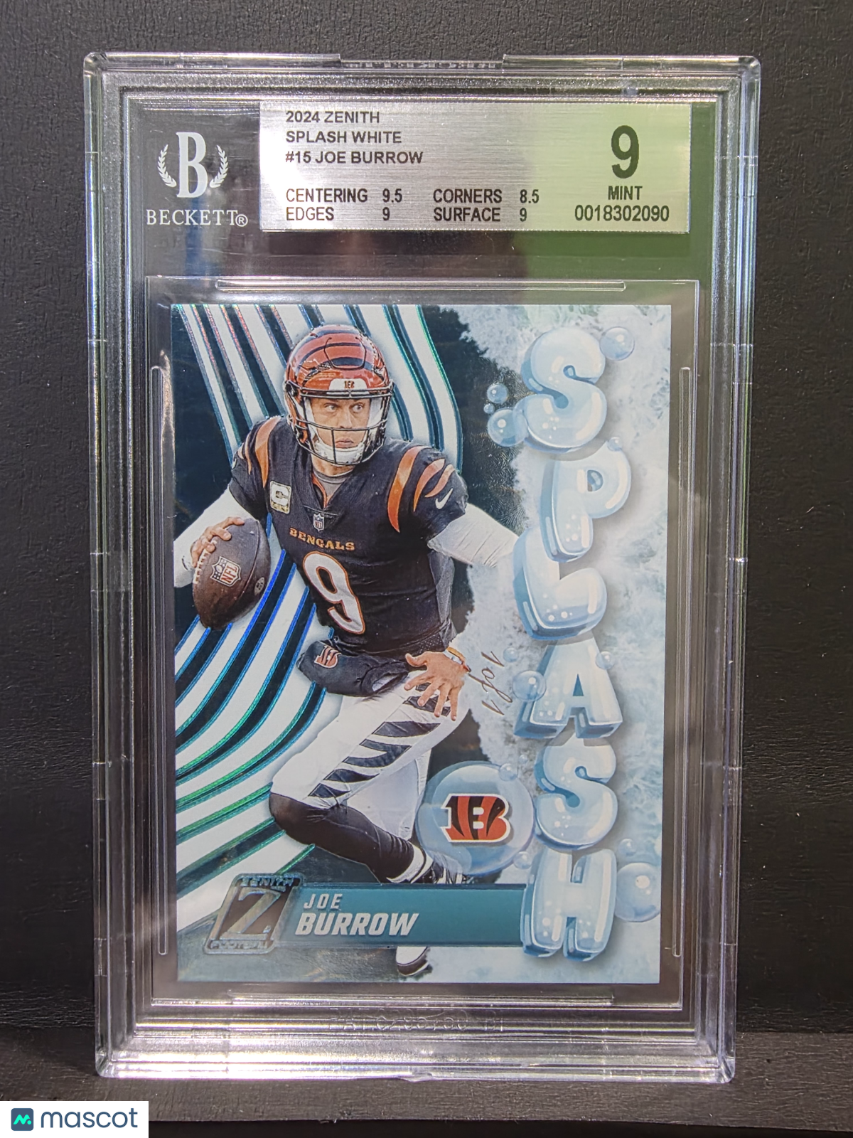 2024 Zenith Splash White Joe Burrow #15 BGS 1/1