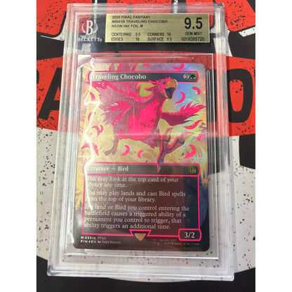 Traveling Chocobo (Borderless) (Neon Ink Pink) [Final Fantasy] Foil