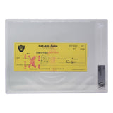 Al Davis Signed Oakland Raiders  Bank Check #350 BGS