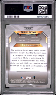 2018 Bowman Mega - Shohei Ohtani Royfso - Chrome Roy Favorites - PSA 9