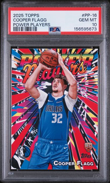 Cooper Flagg 2025 Topps Basketball Power Players Rookie Card #Pp-16 PSA 10