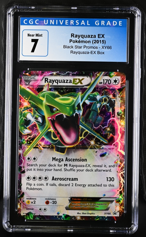 Rayquaza Ex Xy66 Black Star Promos - 2015 Pokemon - CGC 7
