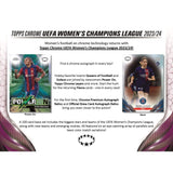 2023-24 Topps Chrome Uefa Women's Champions League Soccer Hobby 12 Box Case