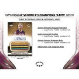 2023-24 Topps Chrome Uefa Women's Champions League Soccer Hobby 12 Box Case
