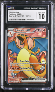 Charizard Ex 183/165 151 Pokemon - 2023 Pokemon - CGC 10