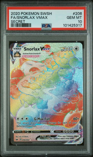 Snorlax Vmax 206/202 - Sword & Shield - 2020 Pokemon - PSA 10