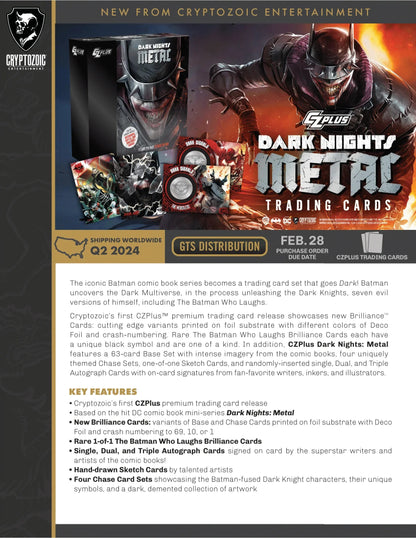 Cryptozoic Entertainment - 2024 Czplus Dark Nights Metal Trading Cards