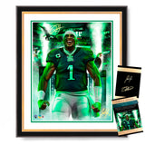 Jalen Hurts “Breed Of One” Artist X Athlete Dual Autograph