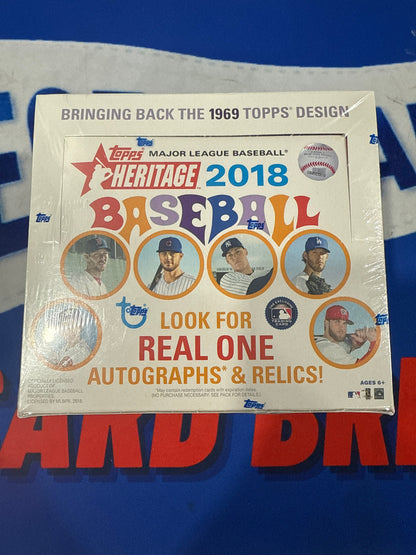 2018 Topps Heritage 24-Pack Retail Box