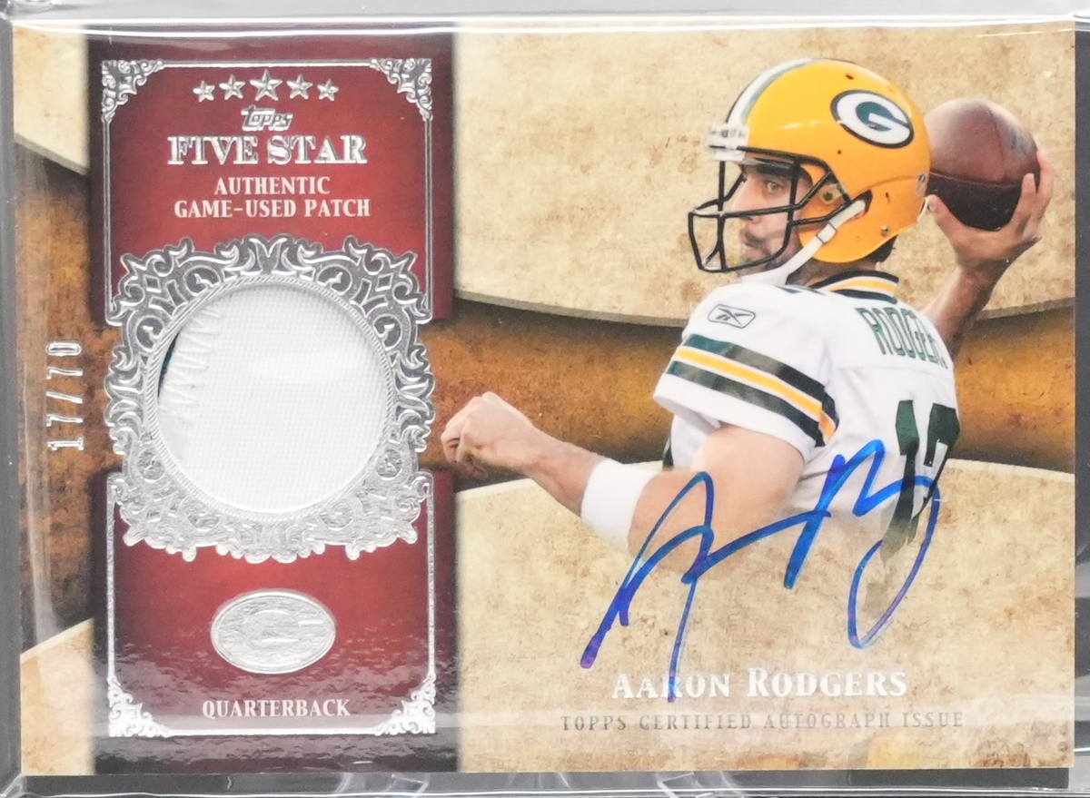 2011 Five Star Football - Aaron Rodgers Fssp-Ar - Autograph Patch /70