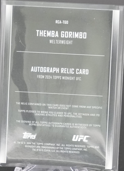 2024 Topps Midnight UFC - Themba Gorimbo - Moonrise Rpa /25