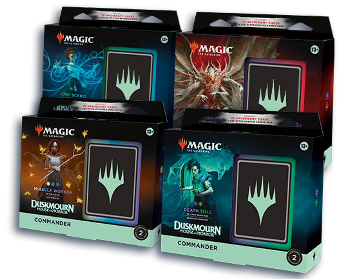 Magic The Gathering Duskmourn: House Of Horror Commander 4-Deck Case
