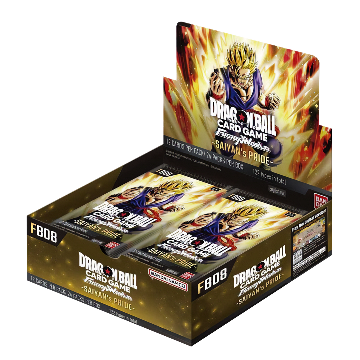 Dragon Ball Super Cg Fusion World - Saiyan's Pride (Fb08) - Booster Box (24X Packs)