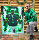 Jalen Hurts “Breed Of One” Artist X Athlete Dual Autograph