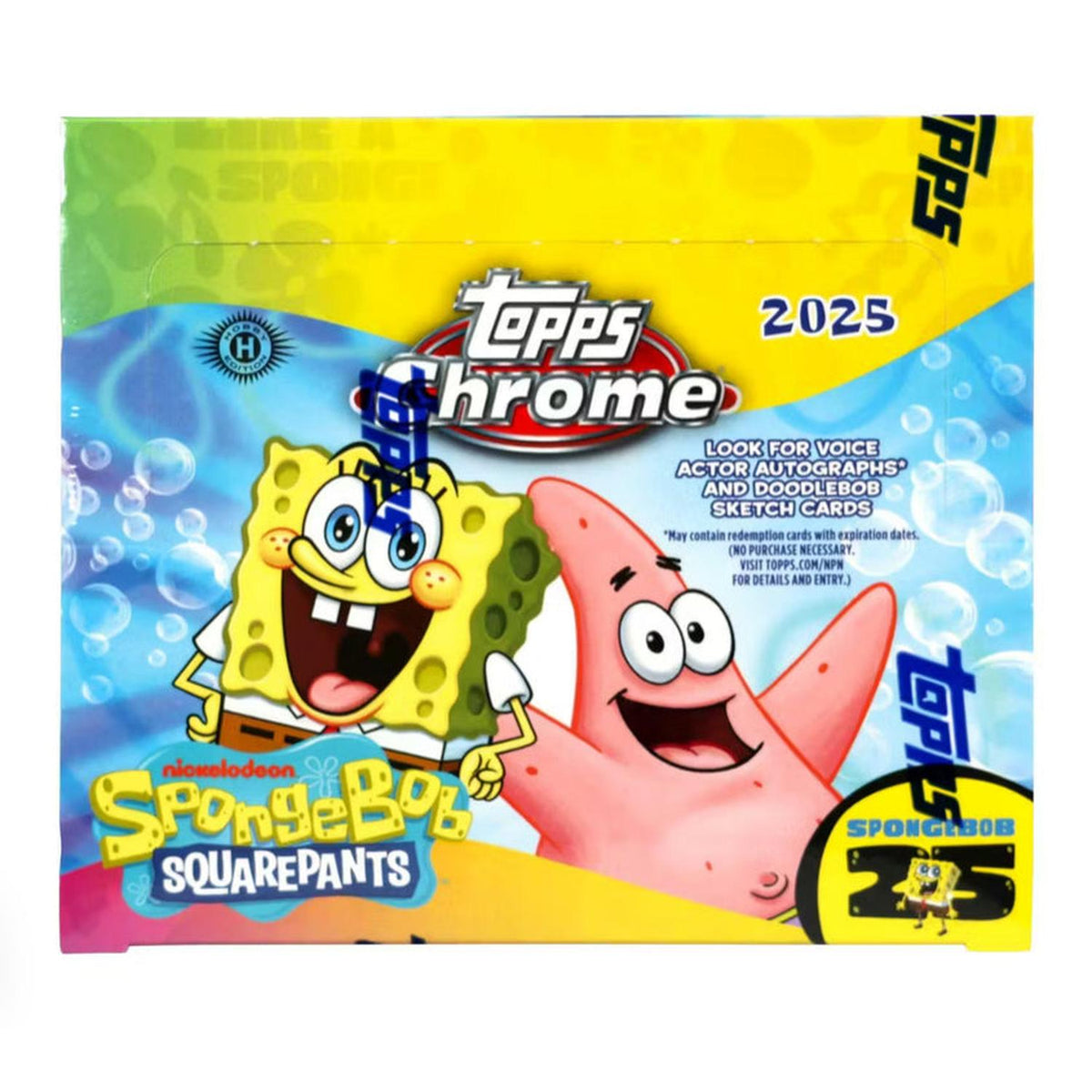 Spongebob Squarepants: 2025 Topps Chrome Hobby Box