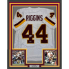 Framed Facsimile Autographed John Riggins 35x39 Washington White Reprint Laser Auto Football Jersey