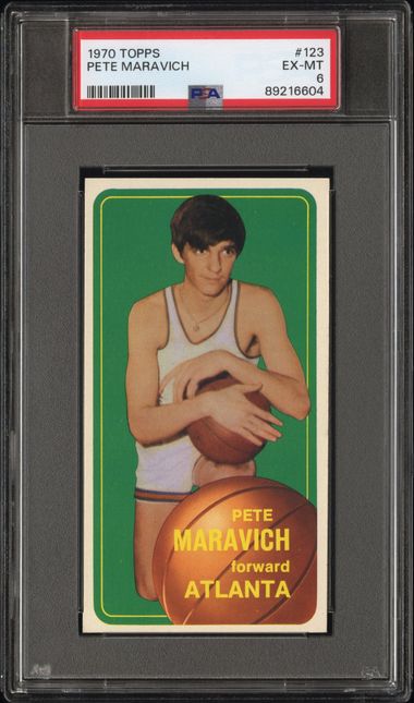 Pete Maravich 1970 Topps #123 PSA 6