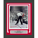 Framed Autographed/Signed Bobby Bob Knight Chair Throw Indiana Hoosiers 16x20 College Basketball Photo Beckett BAS COA