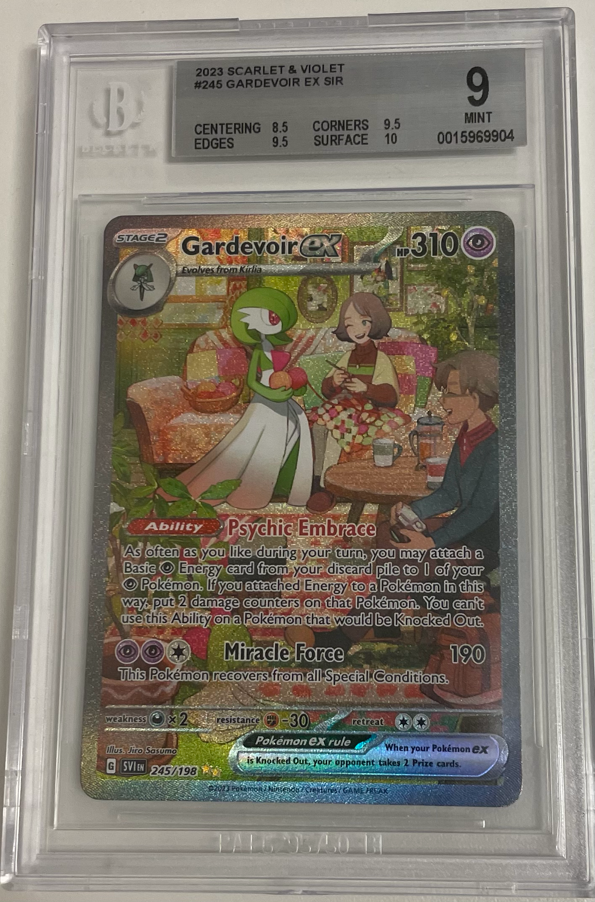 Gardevoir Ex 245/198 - Scarlet & Violet Base - 2023 Pokemon - BGS 9