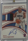 2022-23 Panini Immaculate Basketball - Paolo Banchero 105  - Rookie Patch Auto Red /49