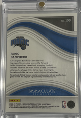 2022-23 Panini Immaculate Basketball - Paolo Banchero 105  - Rookie Patch Auto Red /49