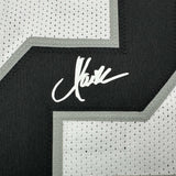 Framed Facsimile Autographed Marcus Allen 35x39 Oakland Las Vegas White Reprint Laser Auto Football Jersey