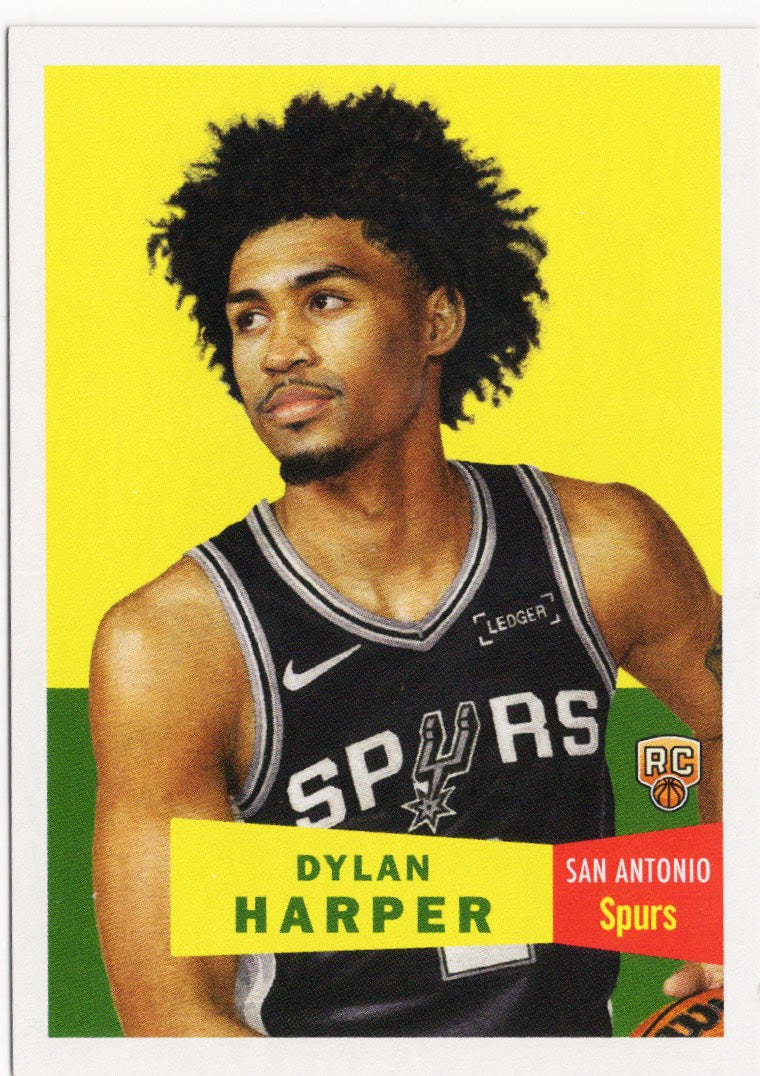 2025 Topps Living Dylan Harper #13 Yellow SSP Rare Background San Antonio Spurs Rookie RC Basketball Card